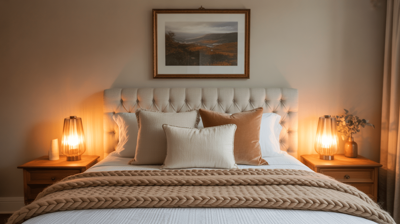 art work above bed