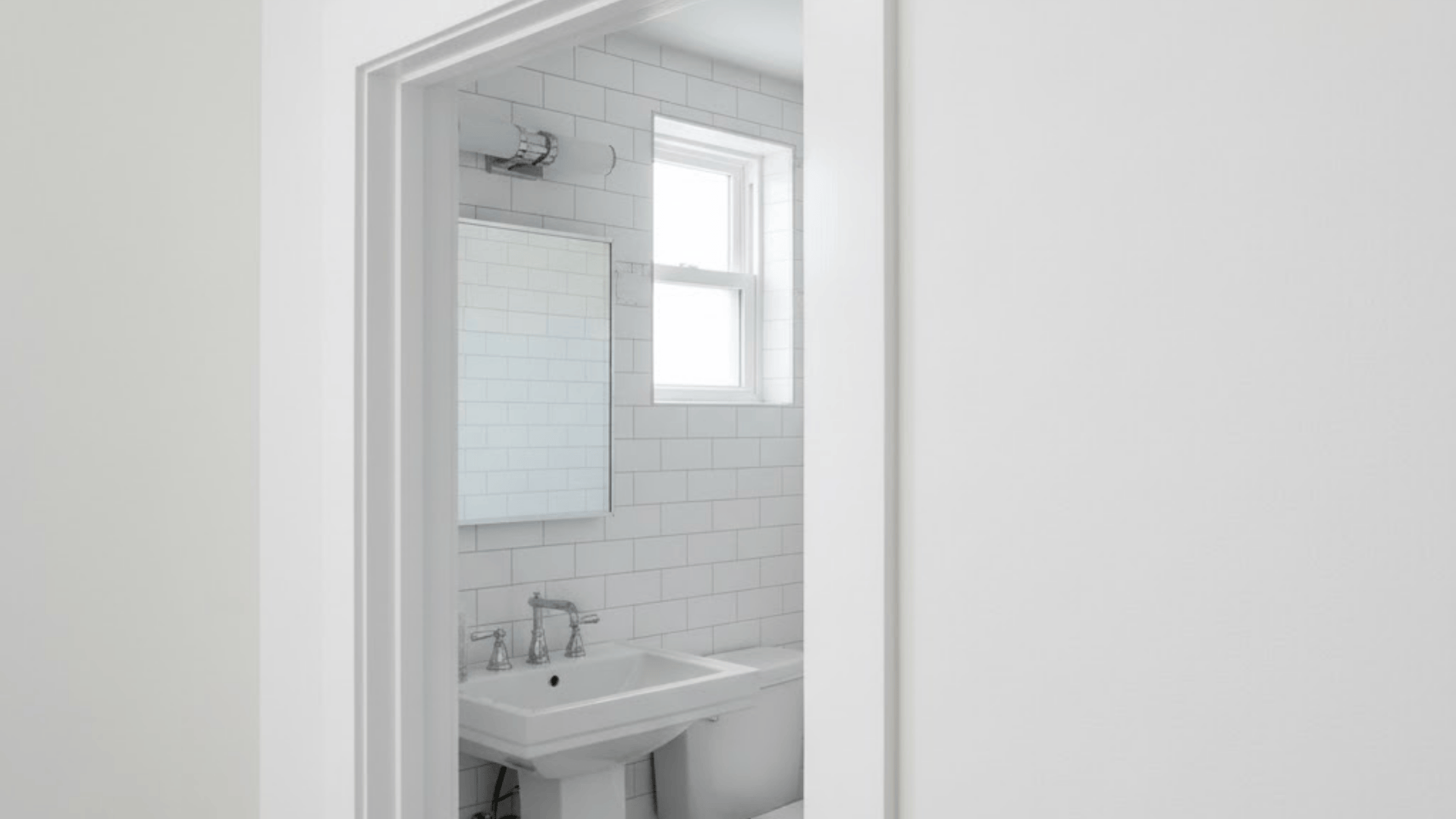 bathroom door trim inspiration