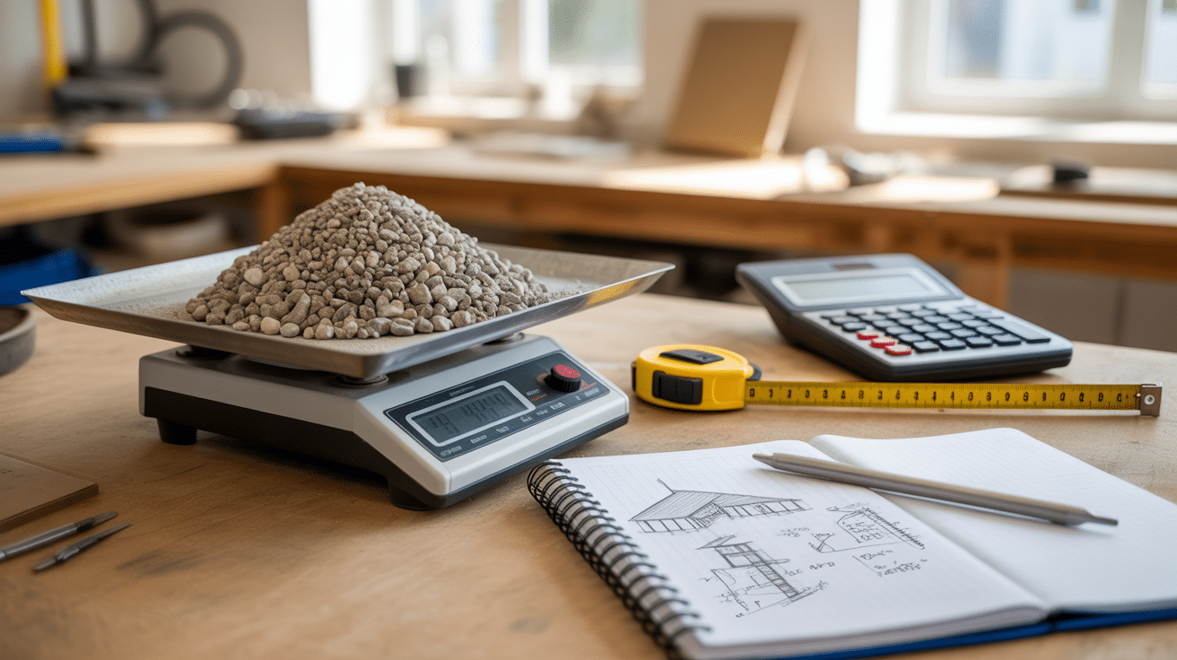 how to calculate gravel weight