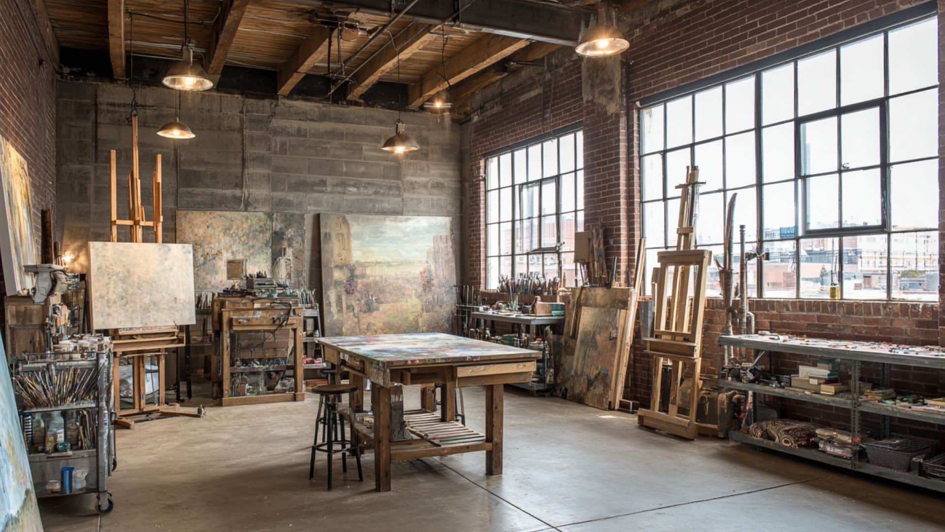 industrial warehouse studio