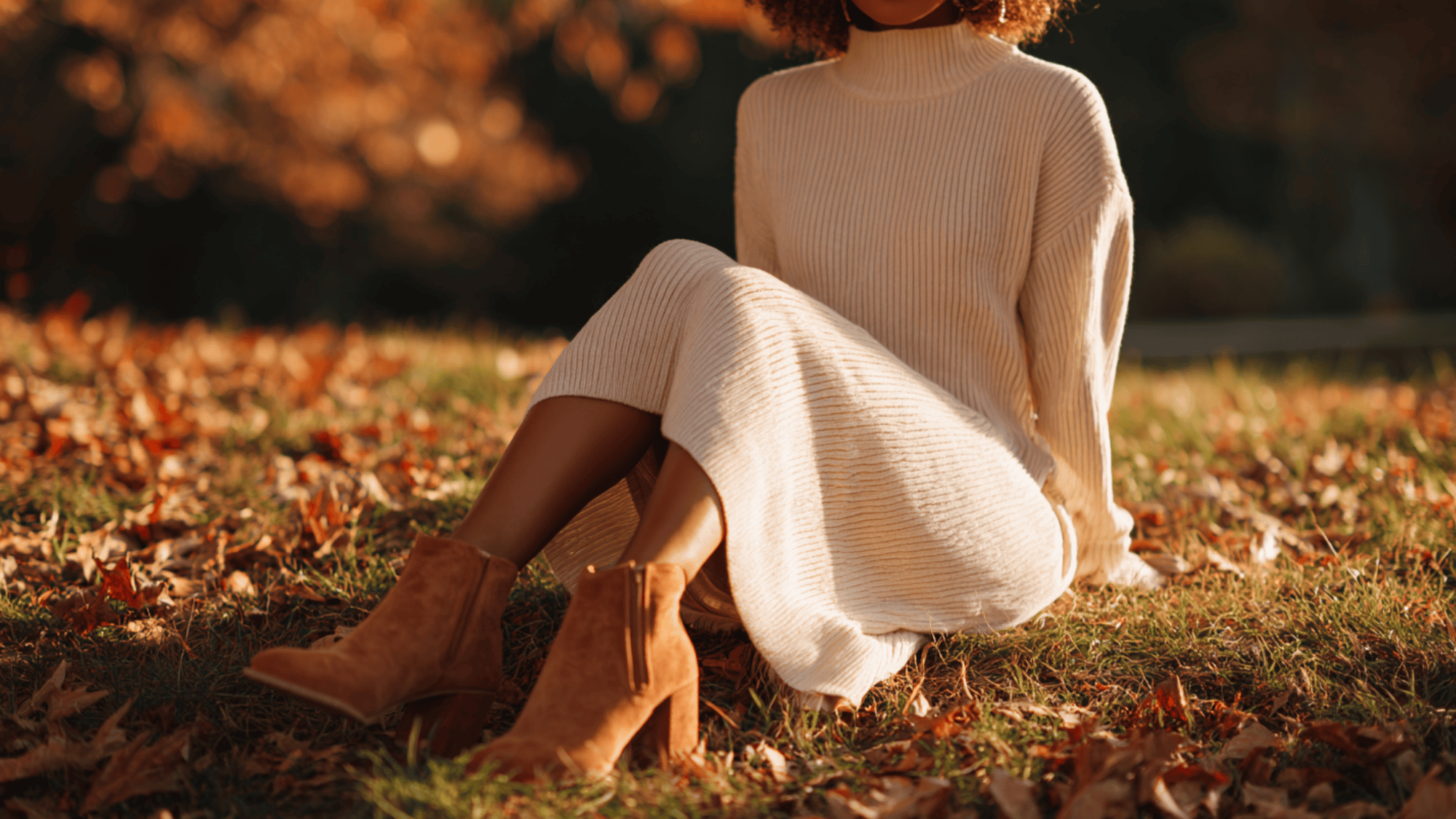 knitted midi block heel boots