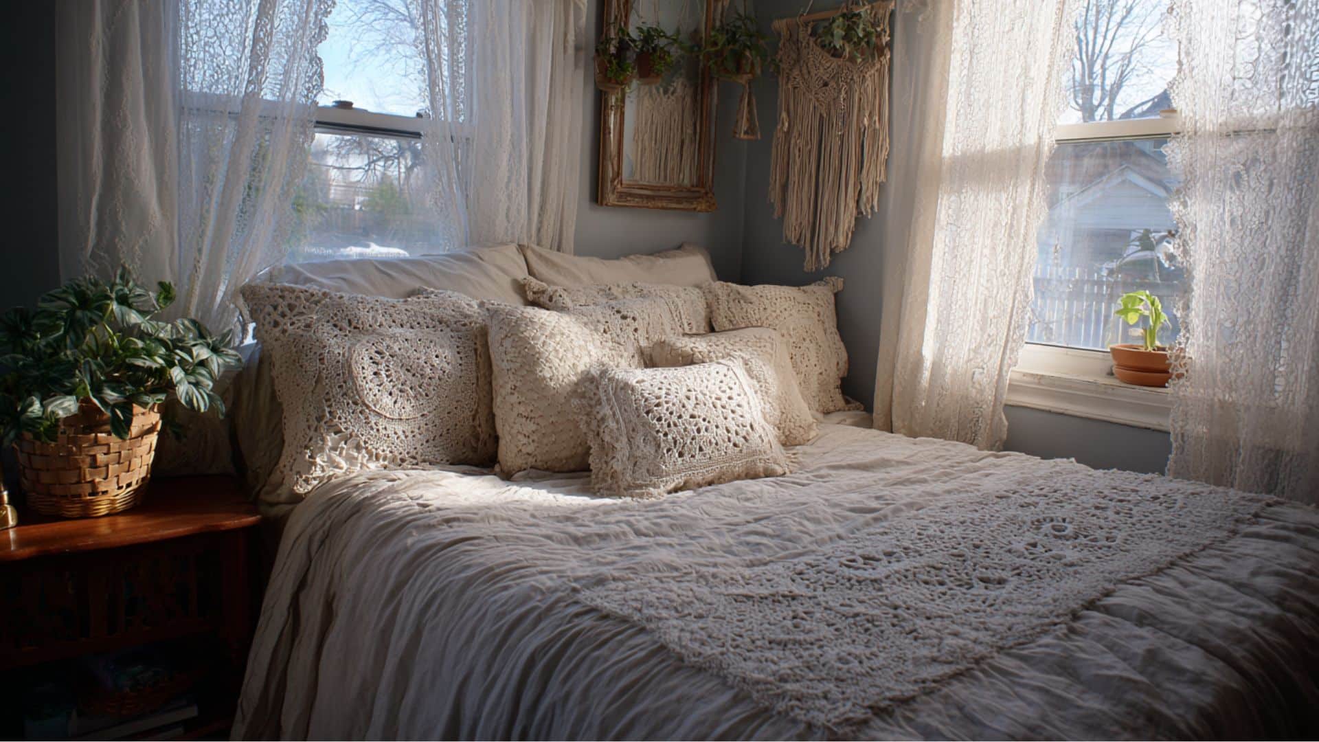 lace and crochet accents