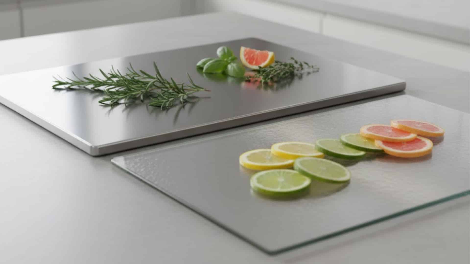 metal stainless steel titanium glass stone cutting board