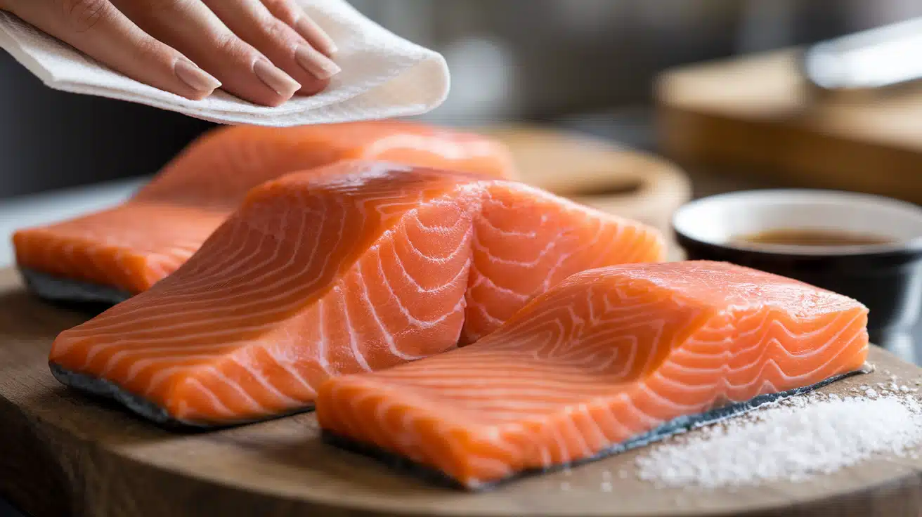 prepare the salmon