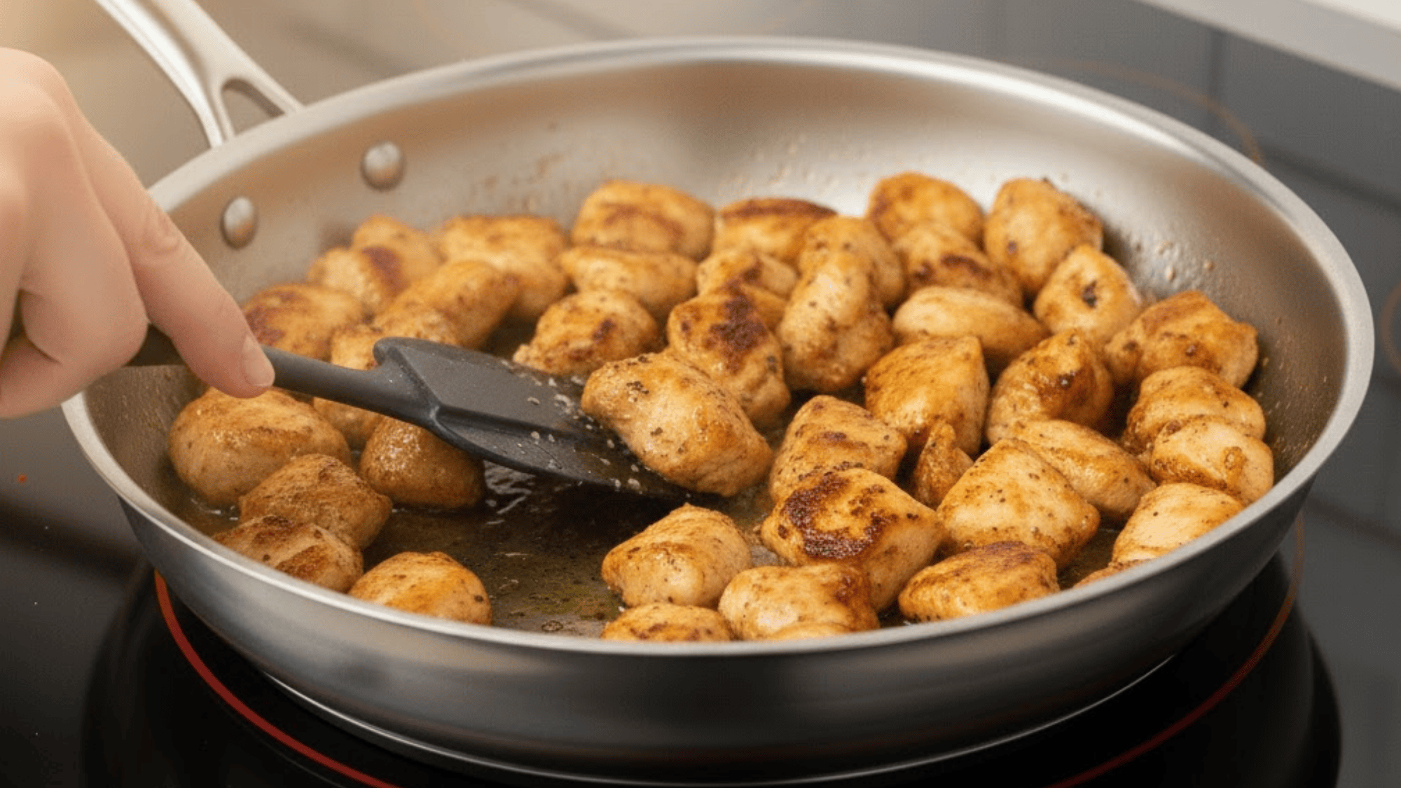 step 1 cook the chicken