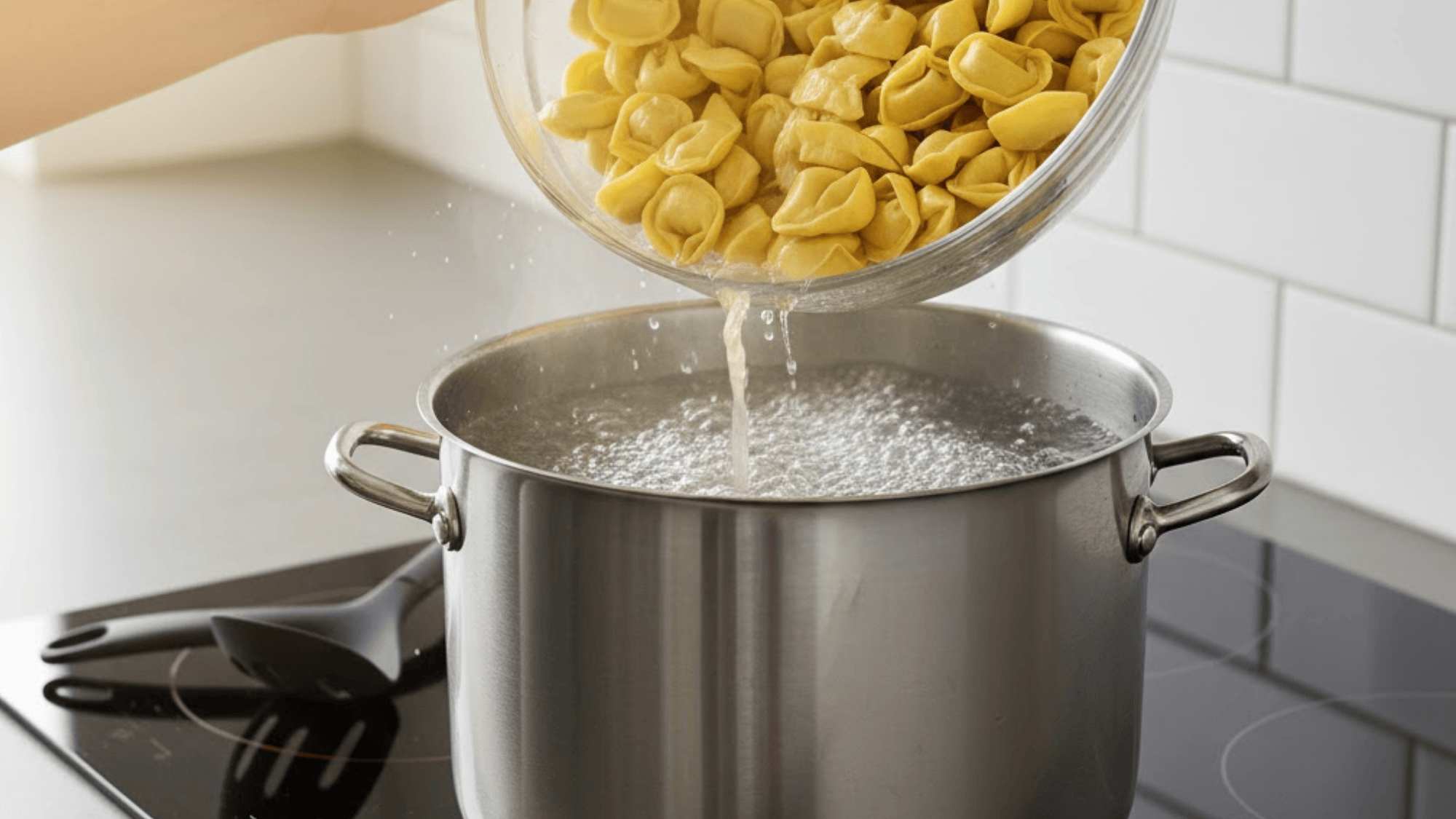 step 1 cook the tortellini