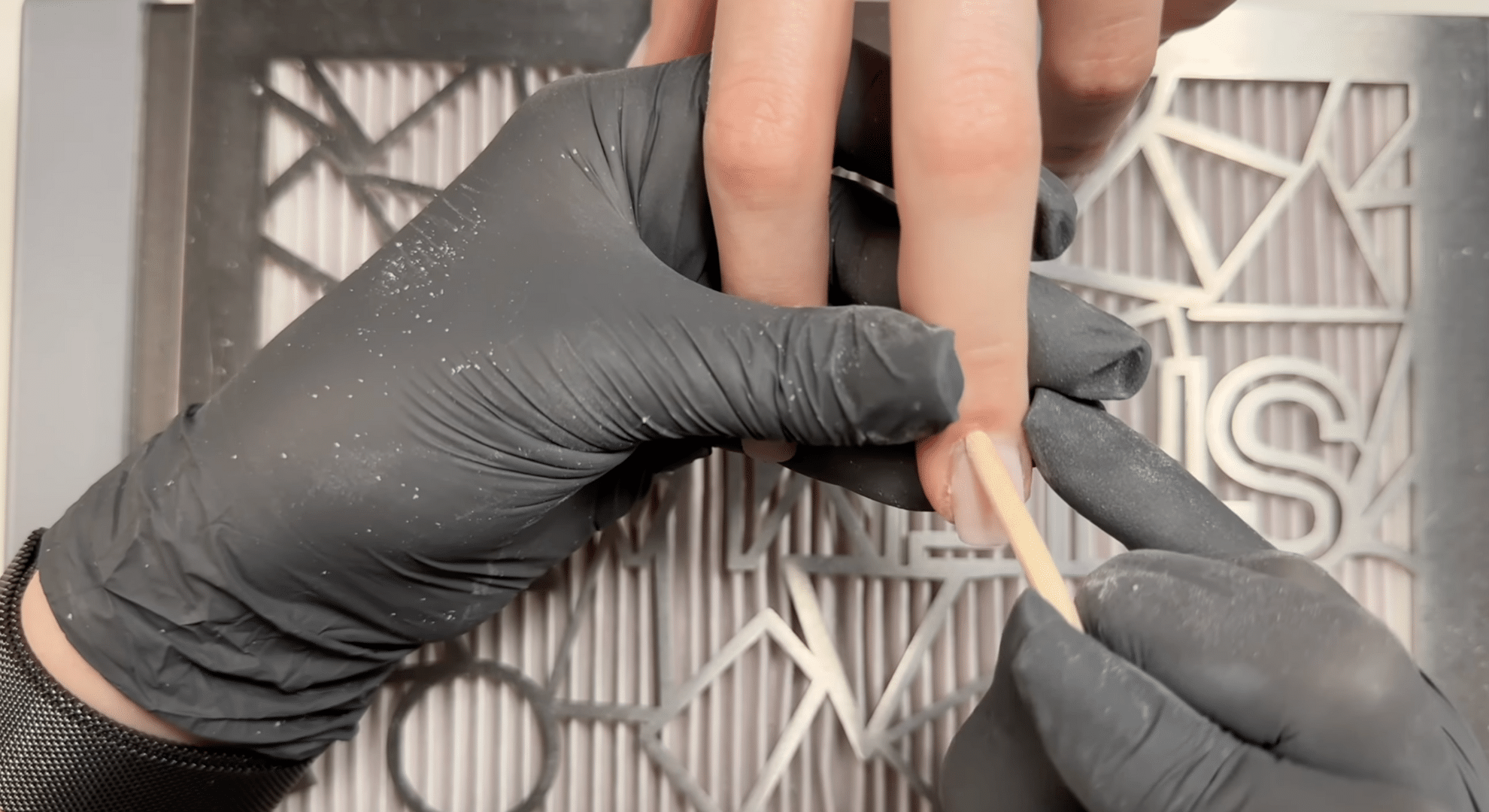 step 3 lifting the cuticle