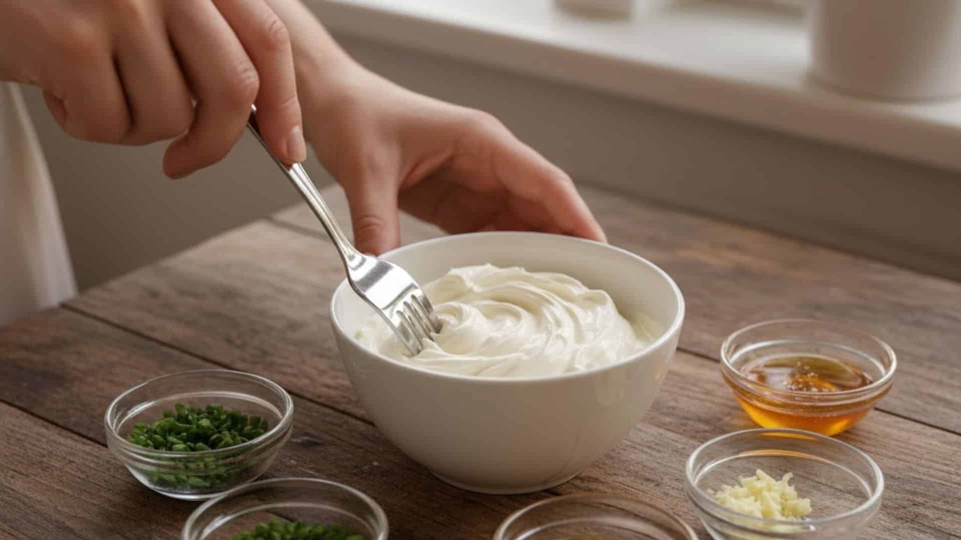 step two prepare the cream cheese spread