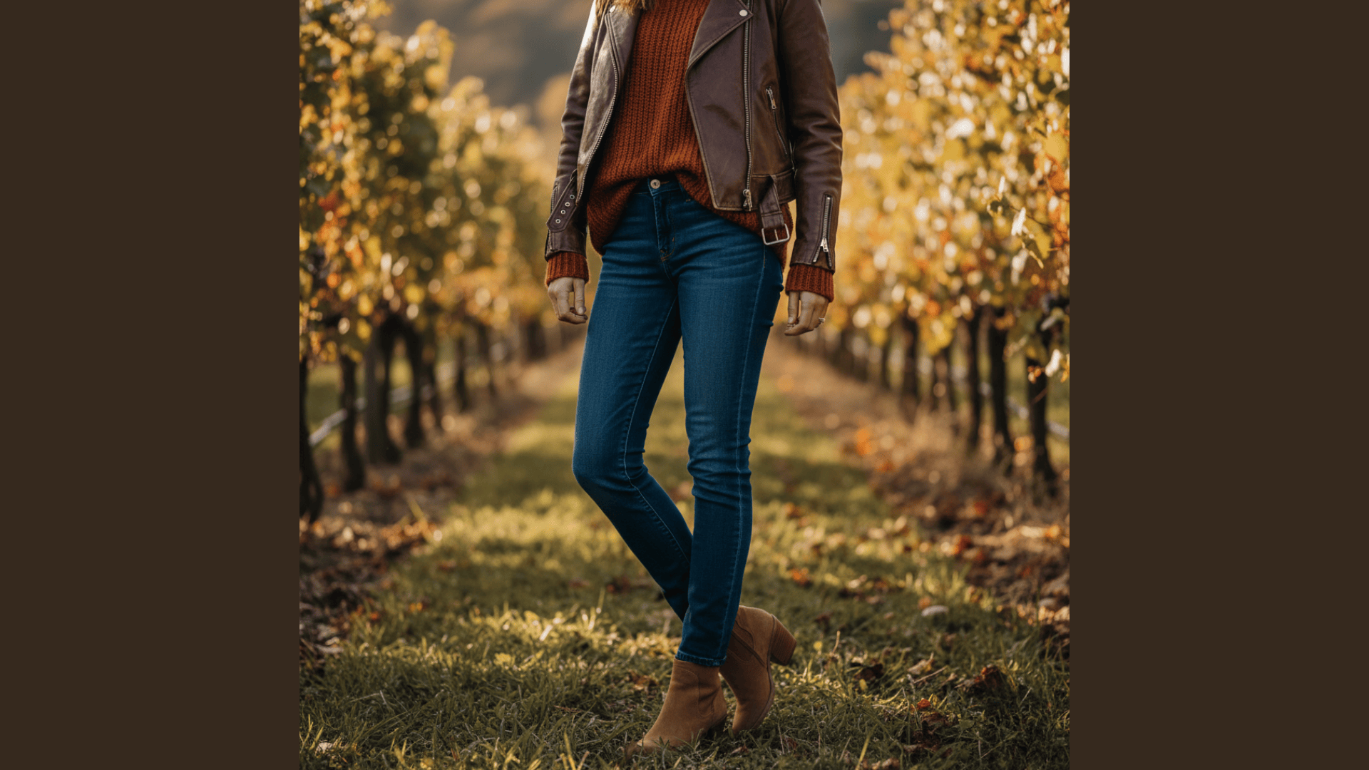 winery women outfit fall idea