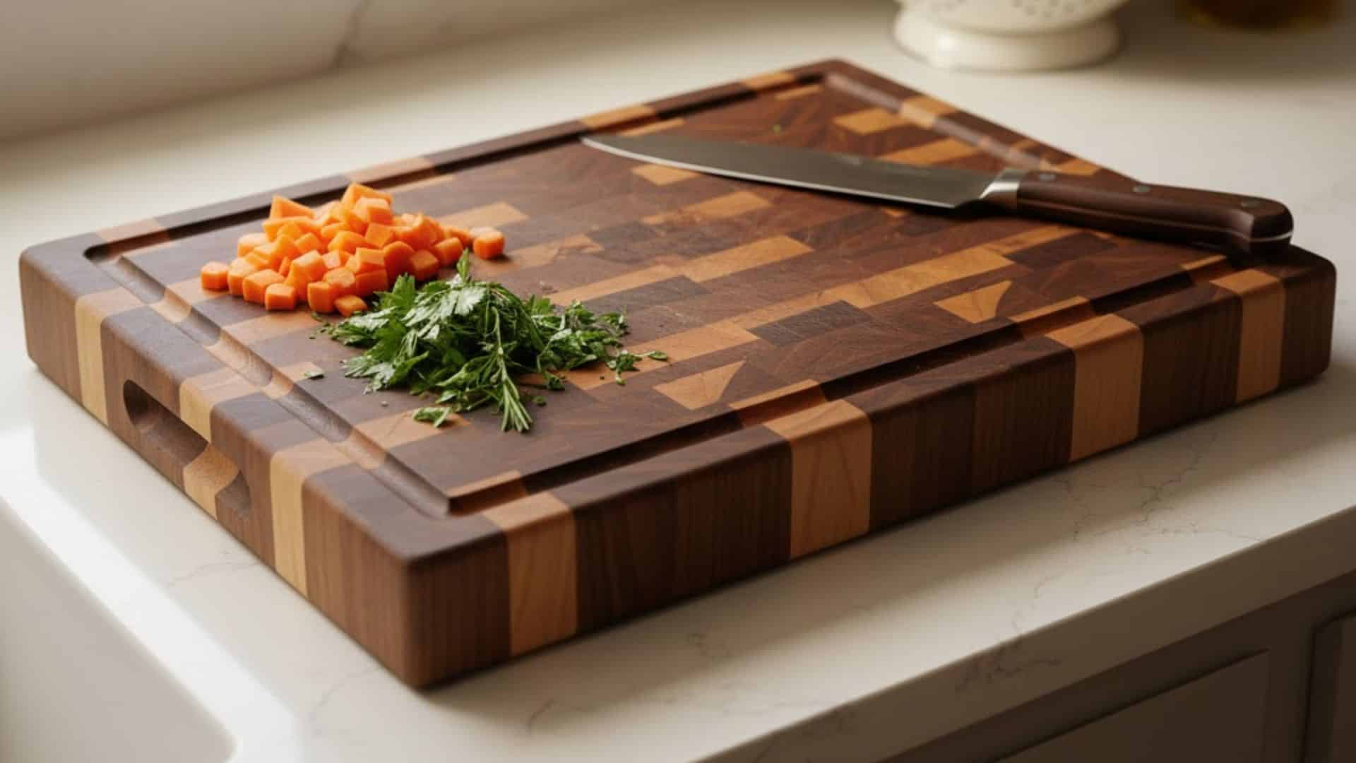 wood hardwood end grain