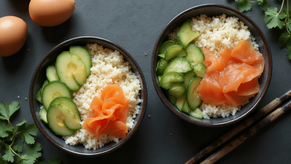 arrange-the-base-and-toppings-for-smoked-salmon-breakfast-bowl-with-jammy-egg