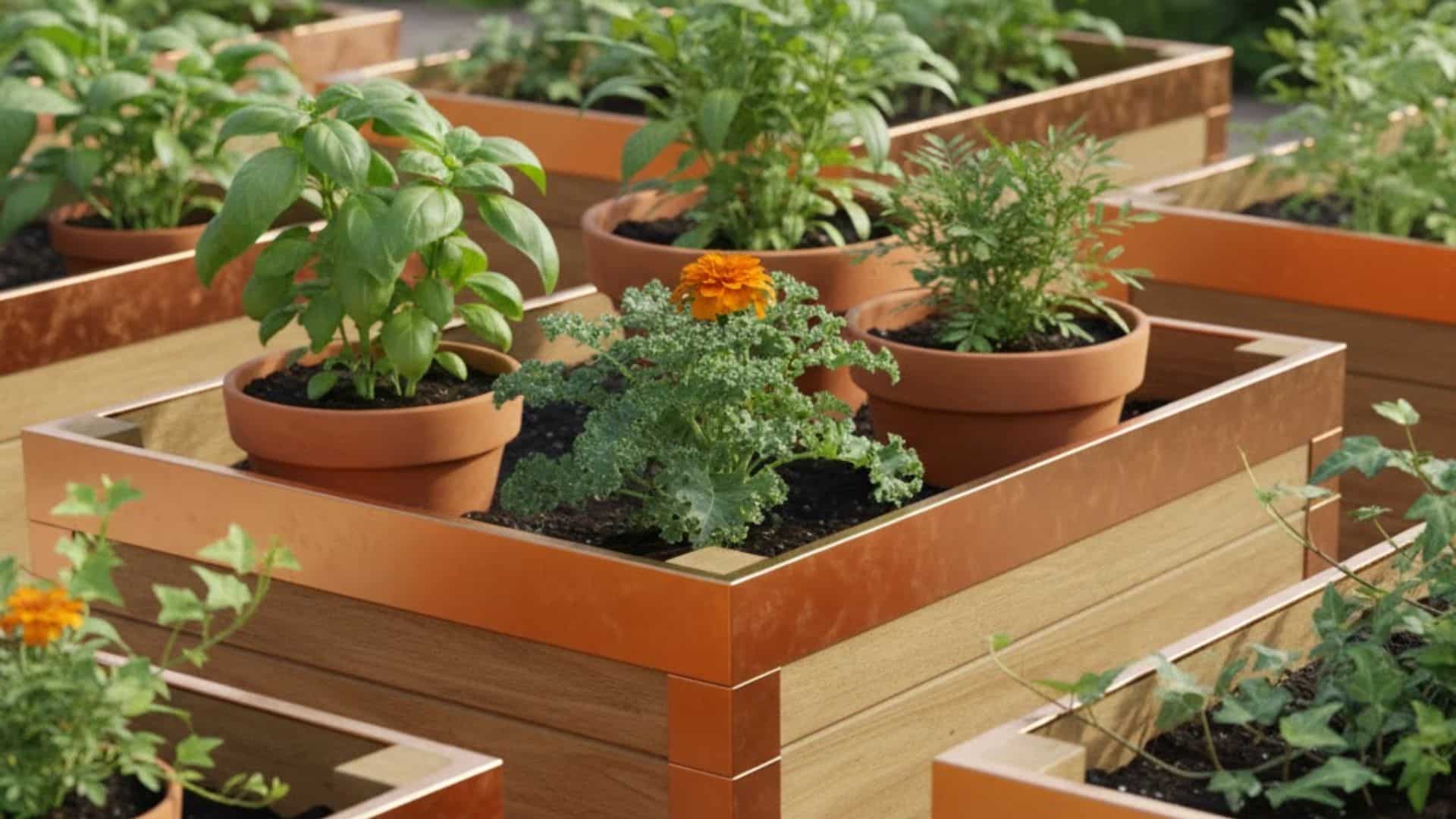 copper barriers for pots and beds