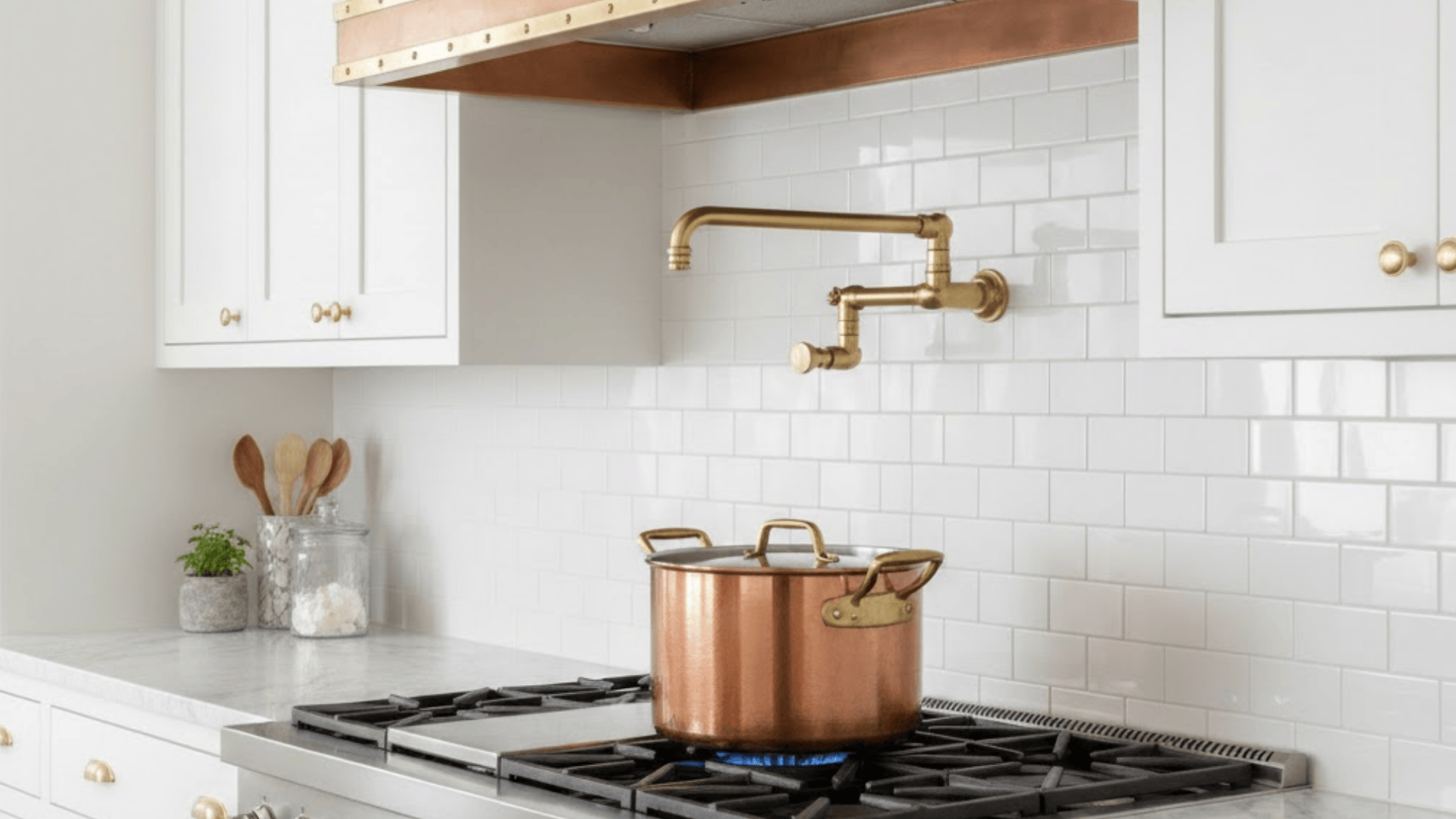 custom vent hood as a bold focal point