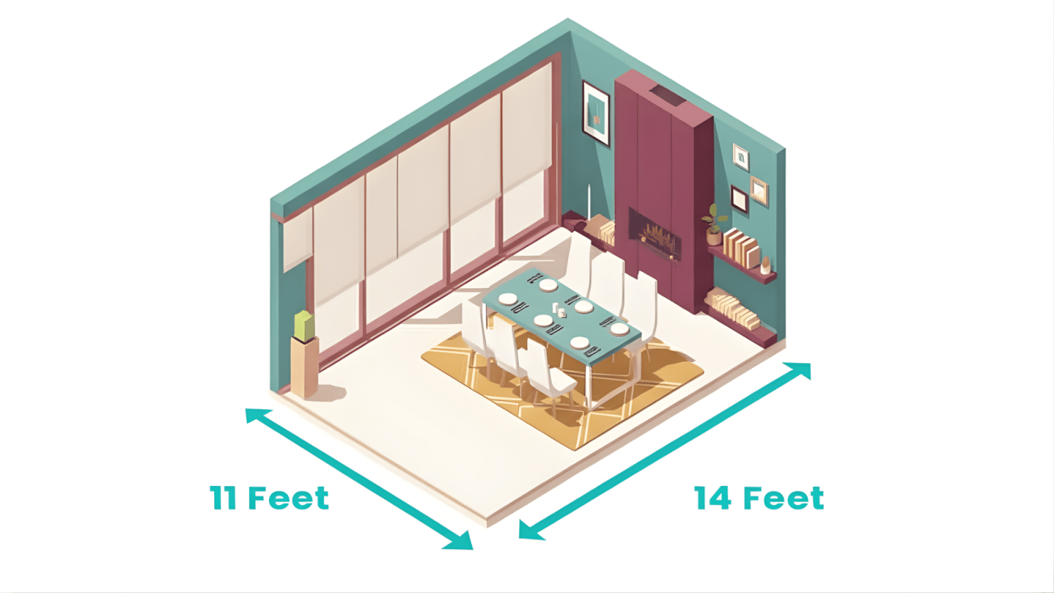 Dining Room Size Guide: Clear Spacing and Layout Ideas - Stellas wardrobe