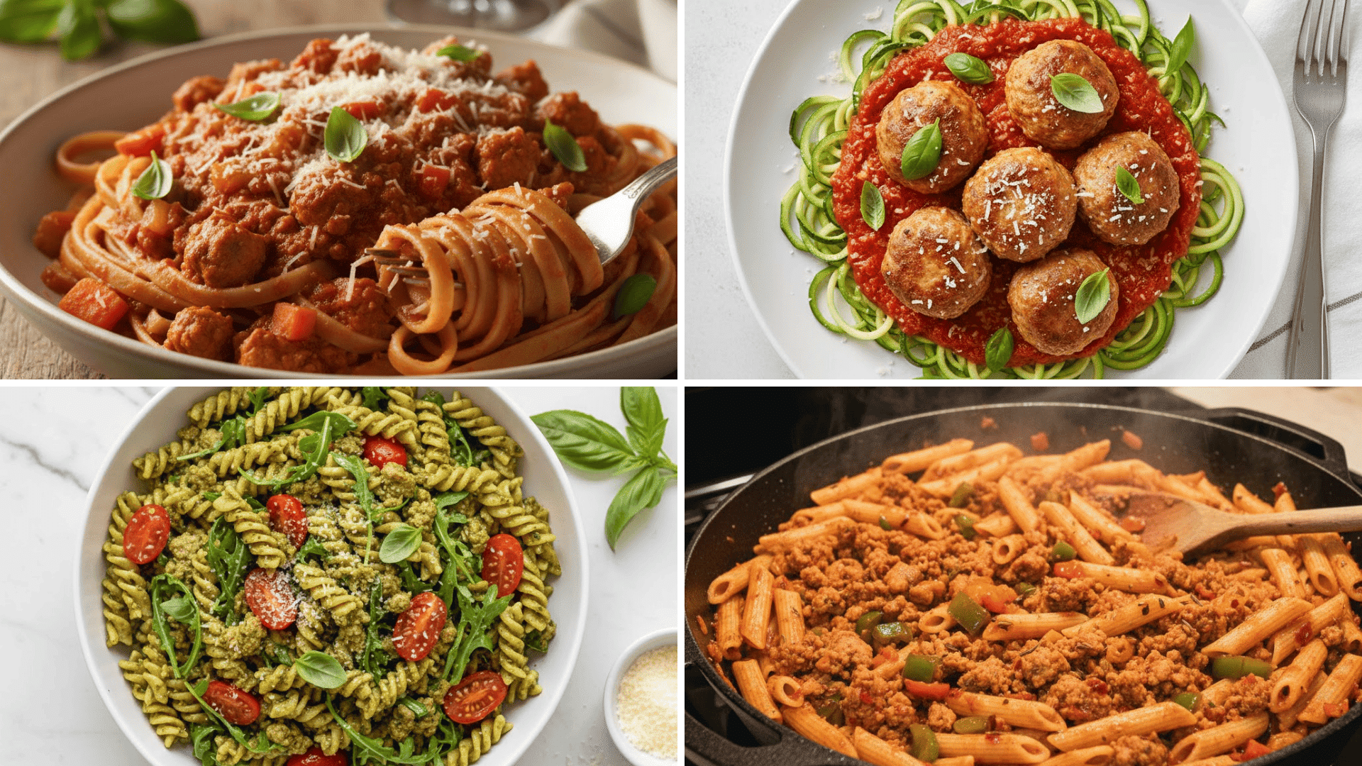 healthy ground turkey pasta noodle dishes