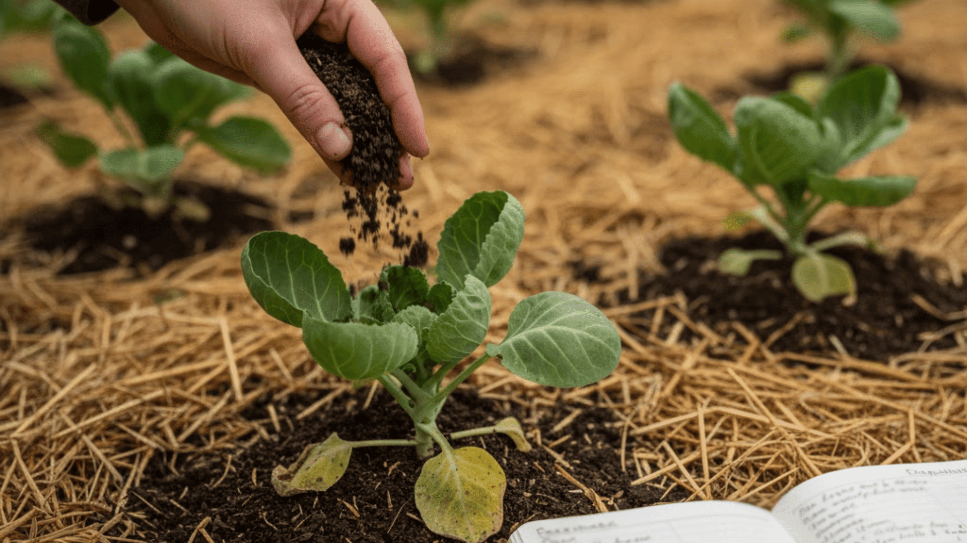 monitor and adjust growing brussel sprouts