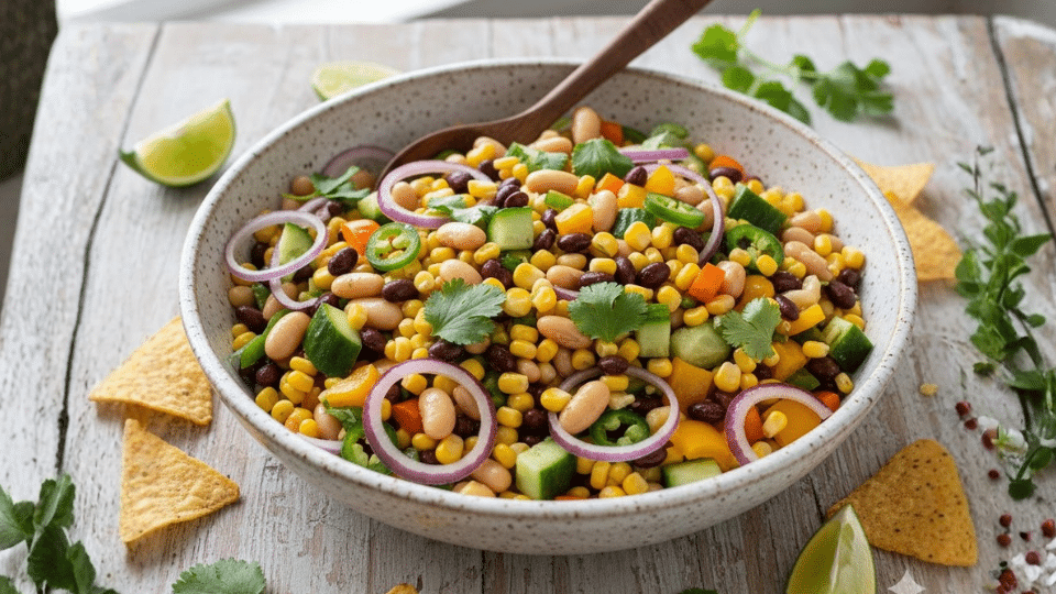 no tomato corn bean salsa