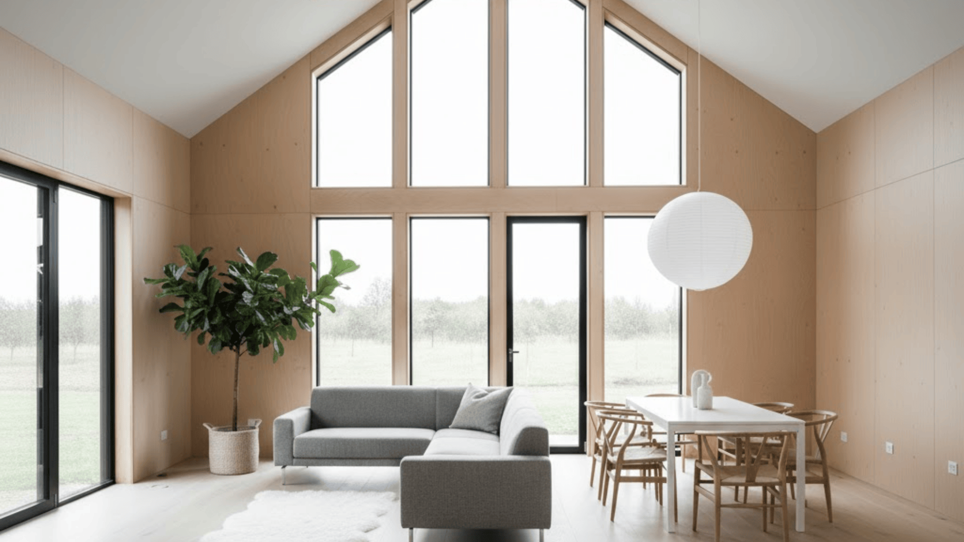 nordic modern style barn house