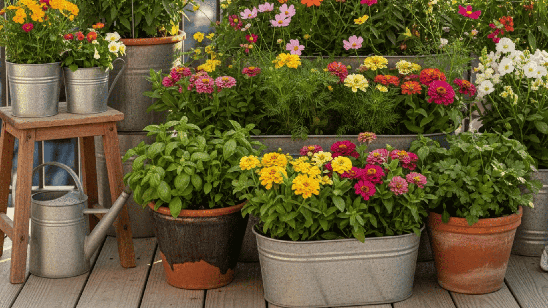 patio container cutting garden