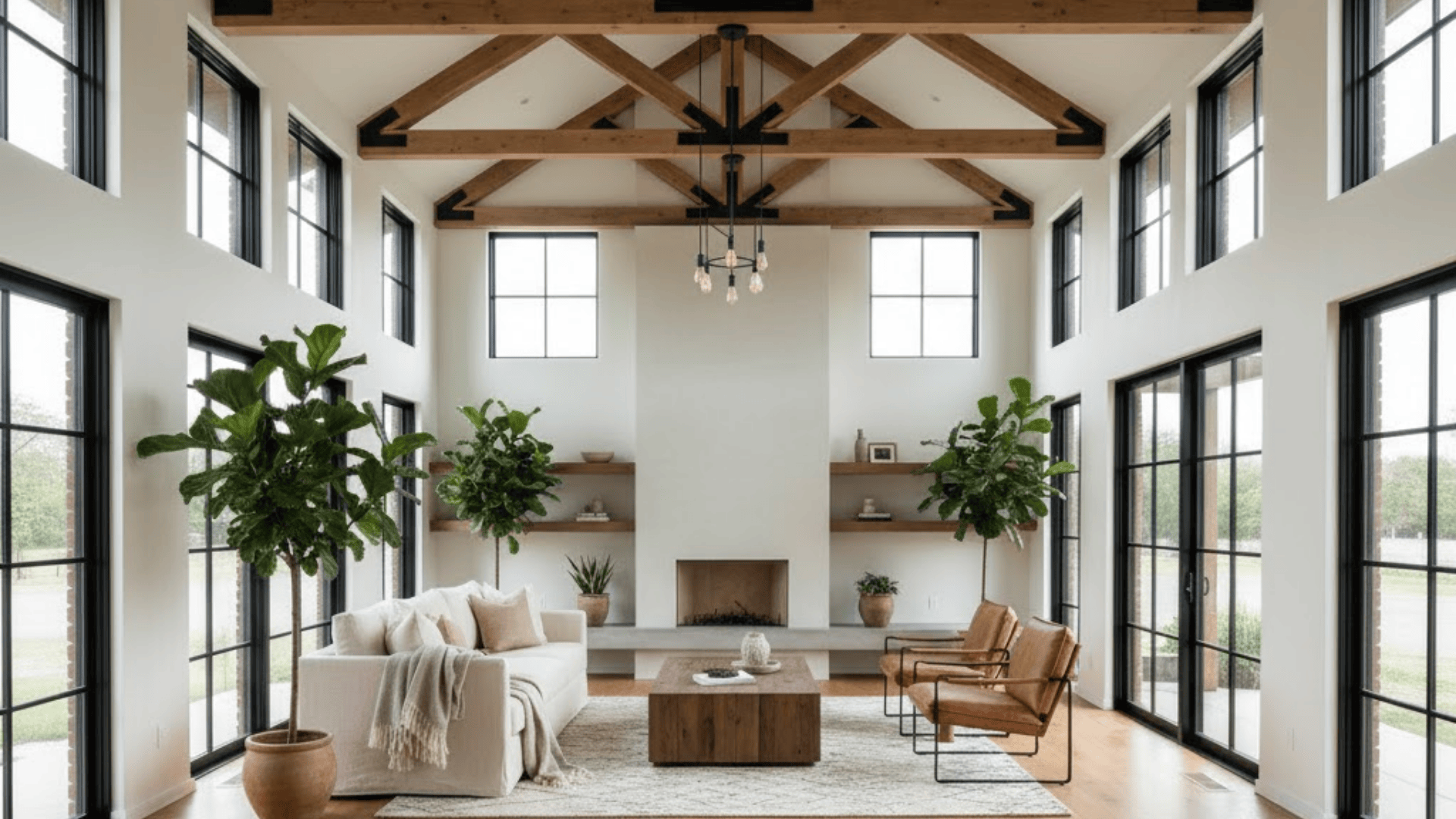 rustic minimal style barn house