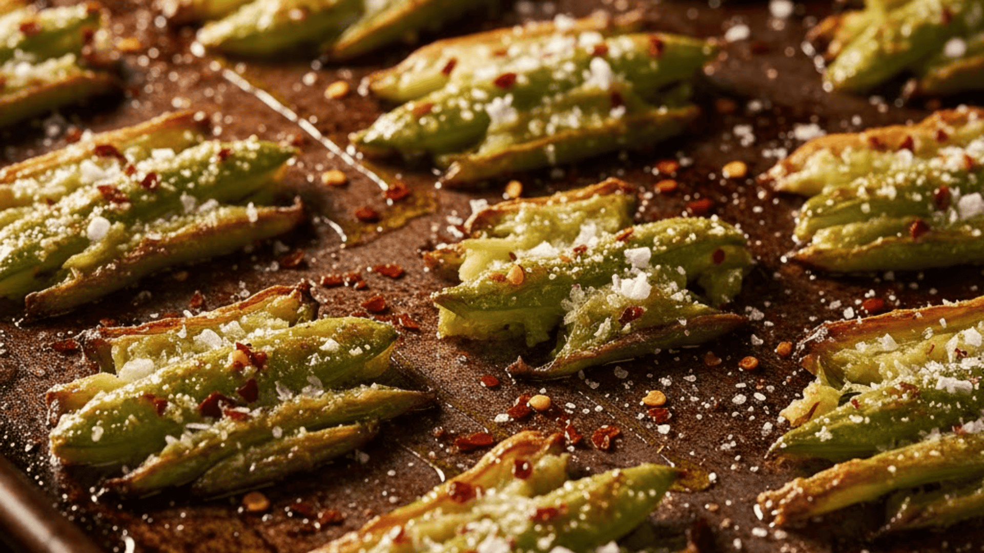 smashed green beans crispy viral variation