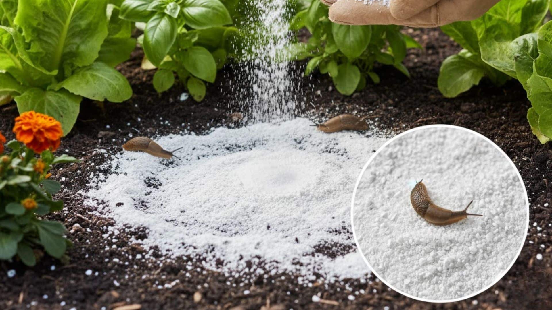 sprinkling diatomaceous earth