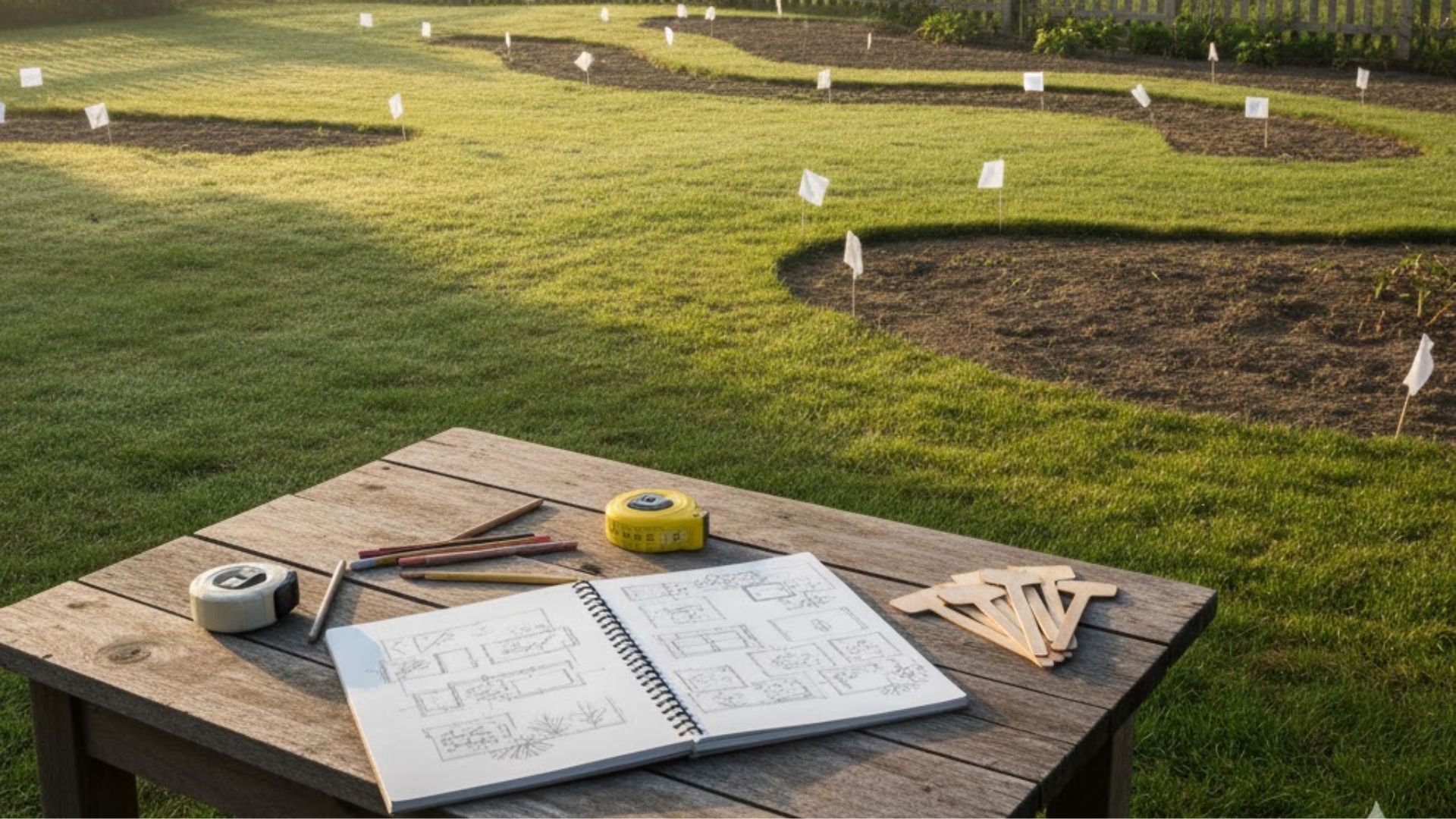 step one plan your cottage garden layout on paper