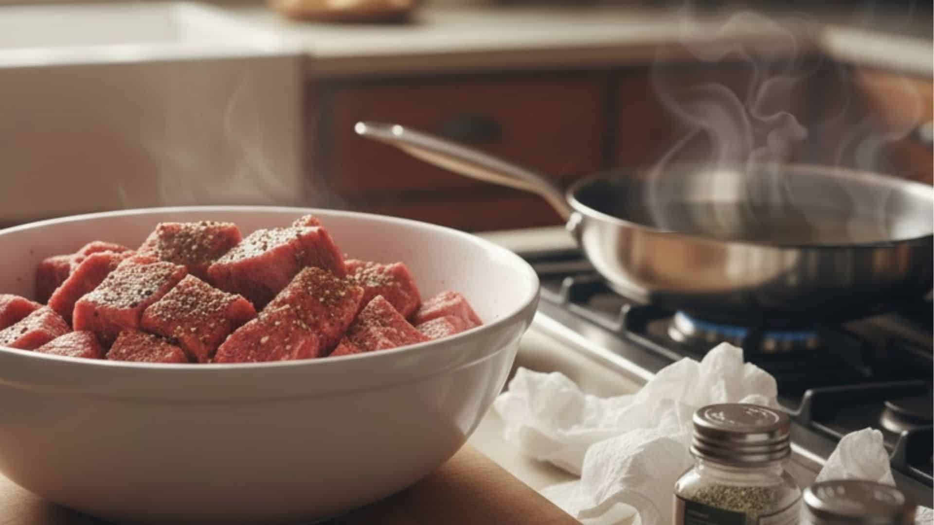 step three heat the pan