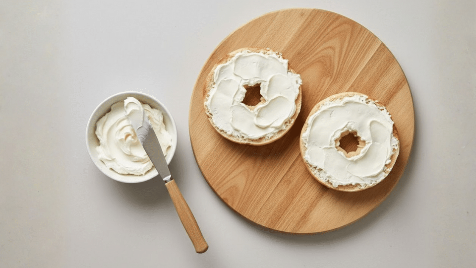 toast-the-bagels-to-make-classic-bagel-with-poached-egg-cream-cheese-and-capers