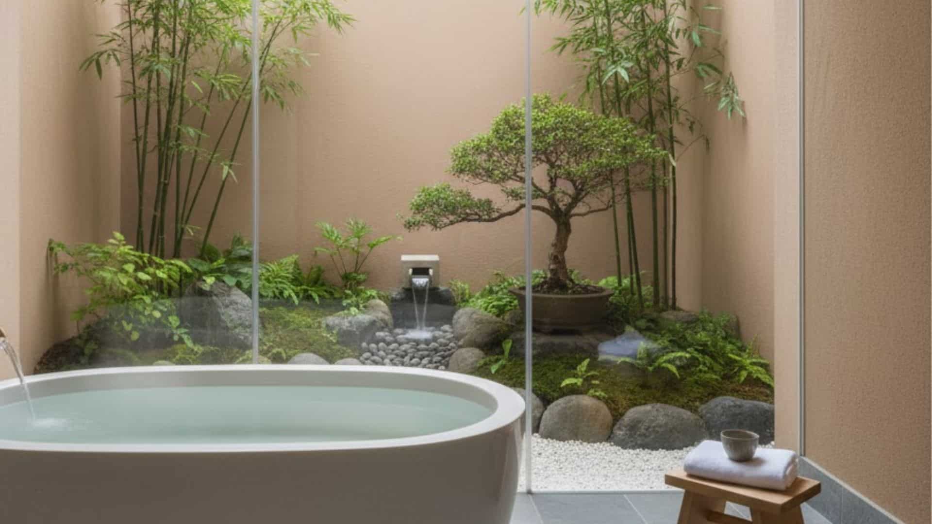 tsubo niwa garden bathroom