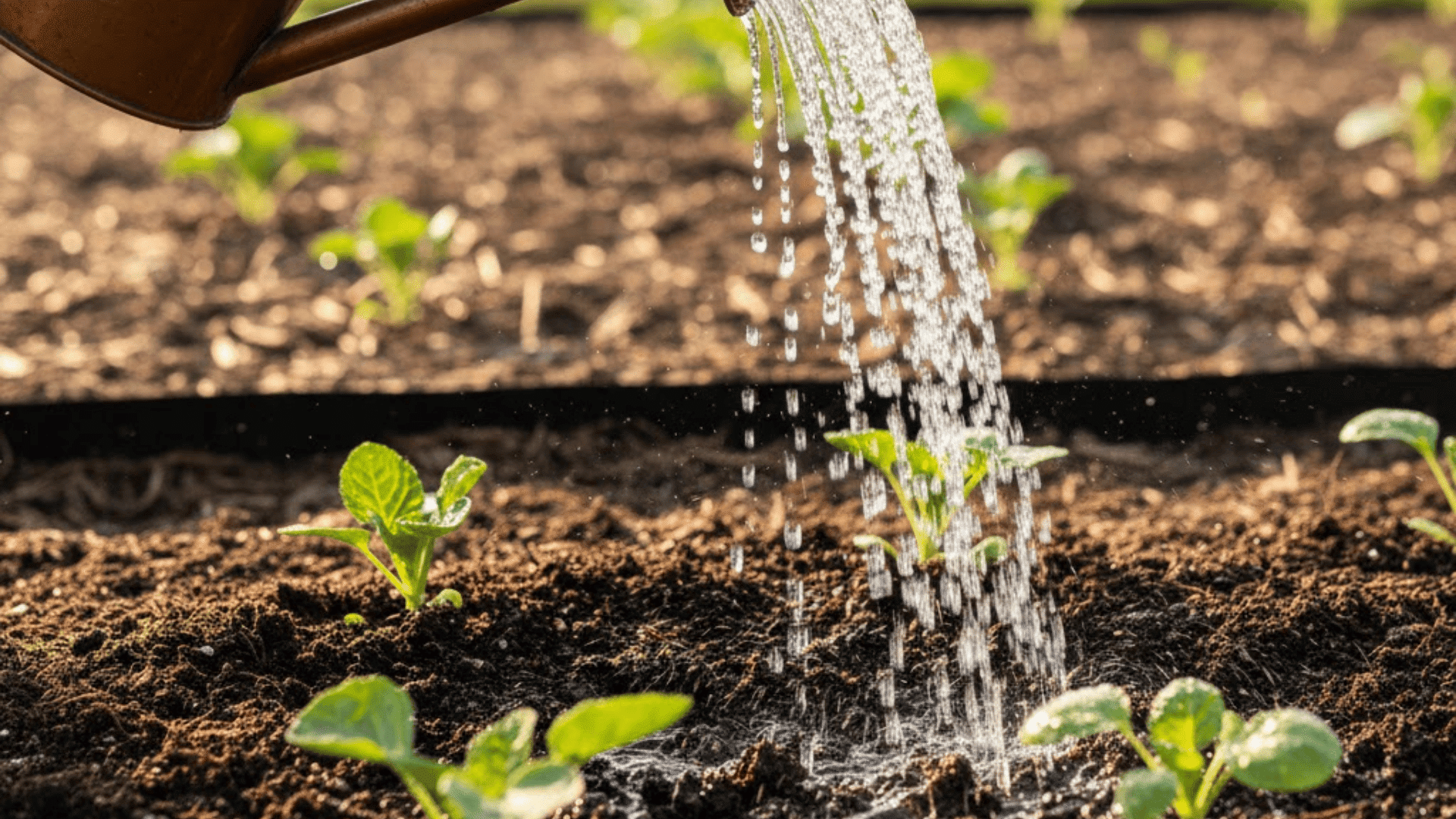 water thoroughly after planting growing brussel sprouts