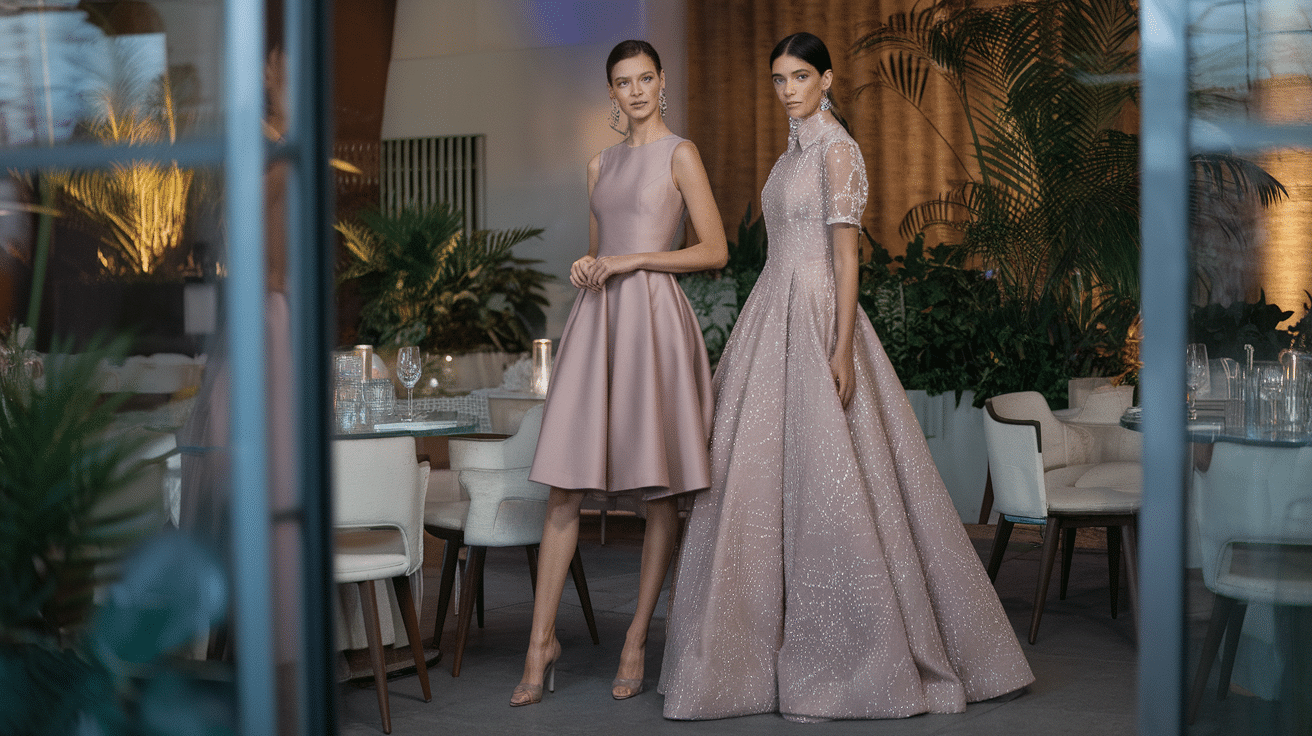 Avoid floor length gowns