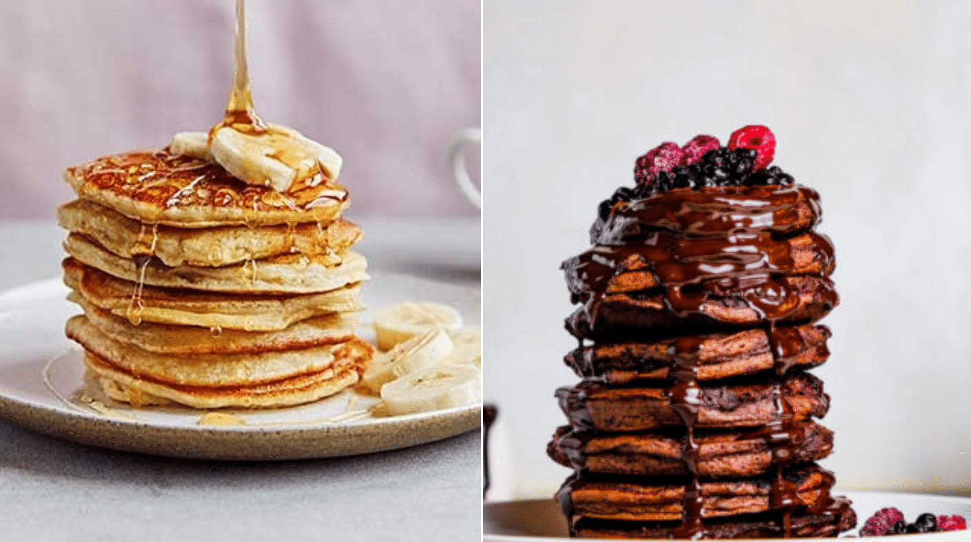 Healthy vs. Unhealthy Pancakes
