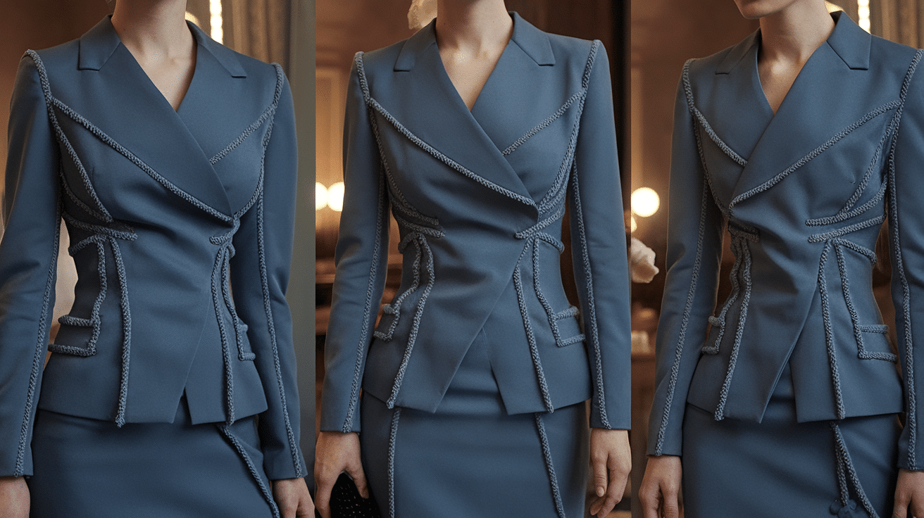 Select tailored or intentionally shaped pieces