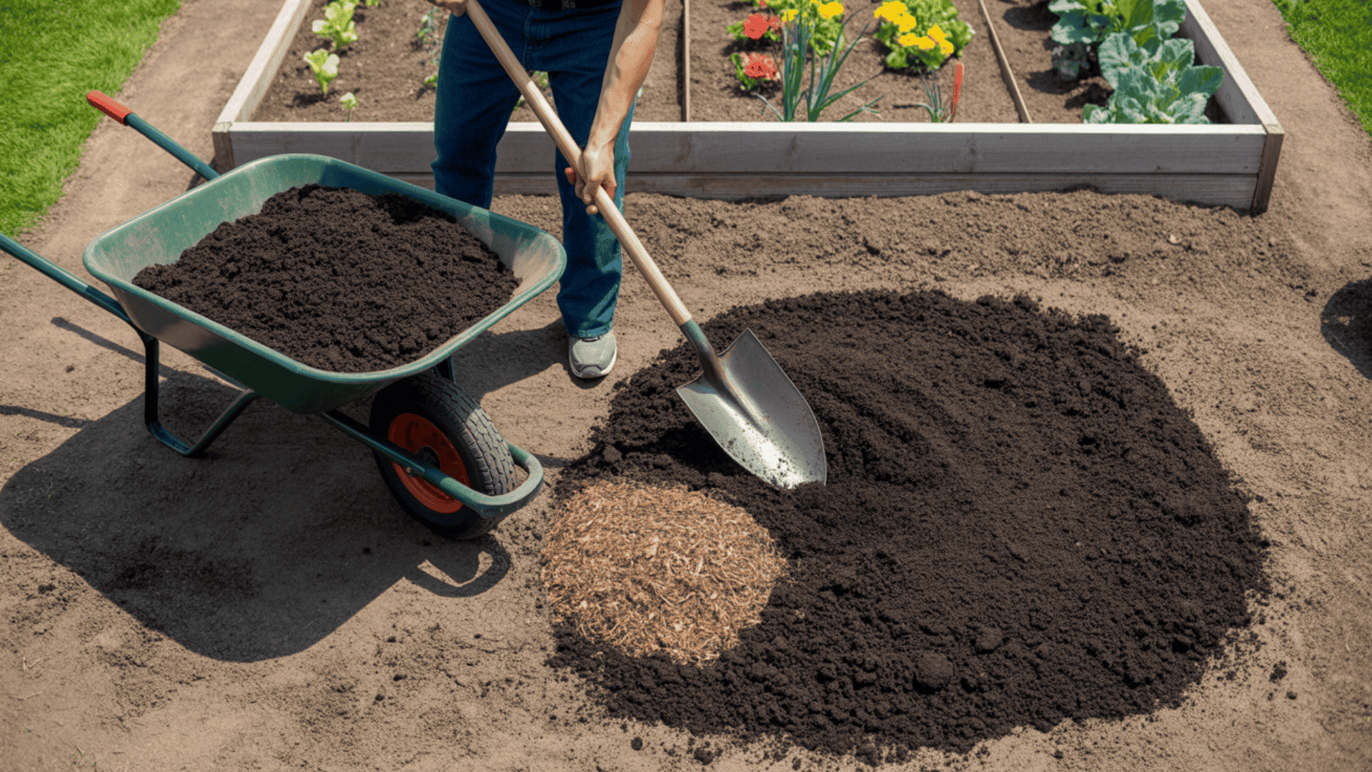 amending soil for garden beds