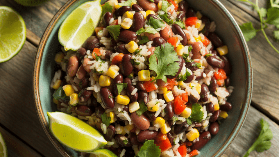 bean and rice salad