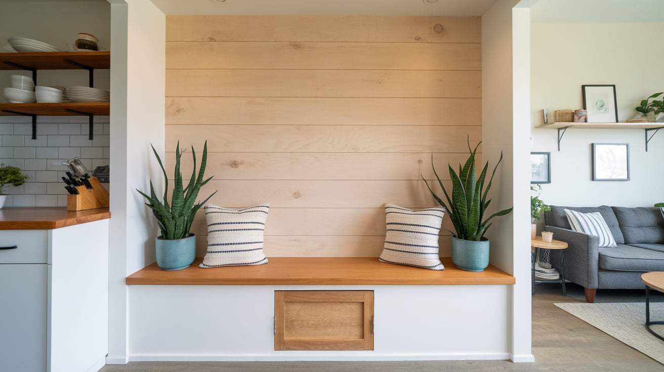 built in bench