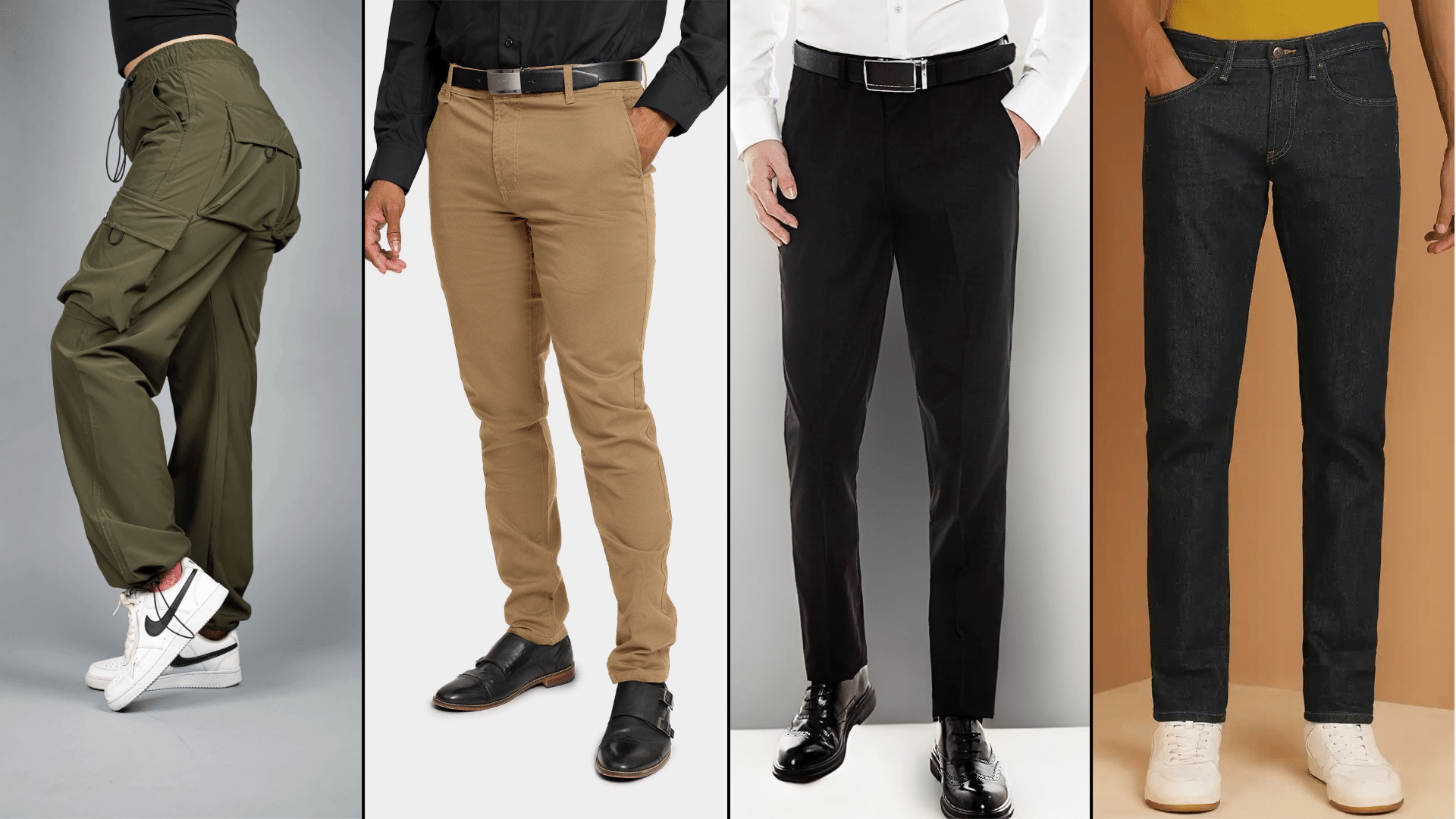 cargo pants vs other office casual pants