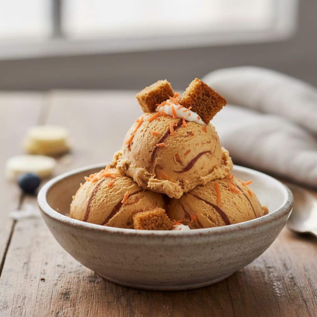 carrot cake protein ice cream