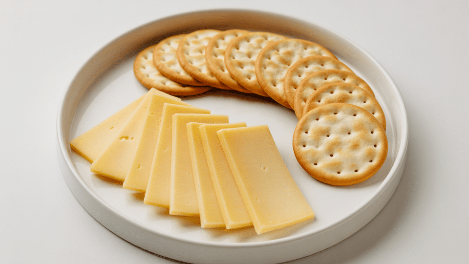 cheese and crackers plate