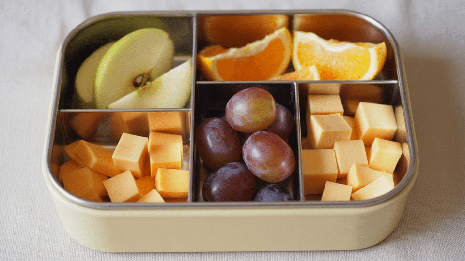 cheese and fruit dinner