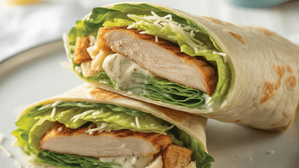 chicken caesar wrap