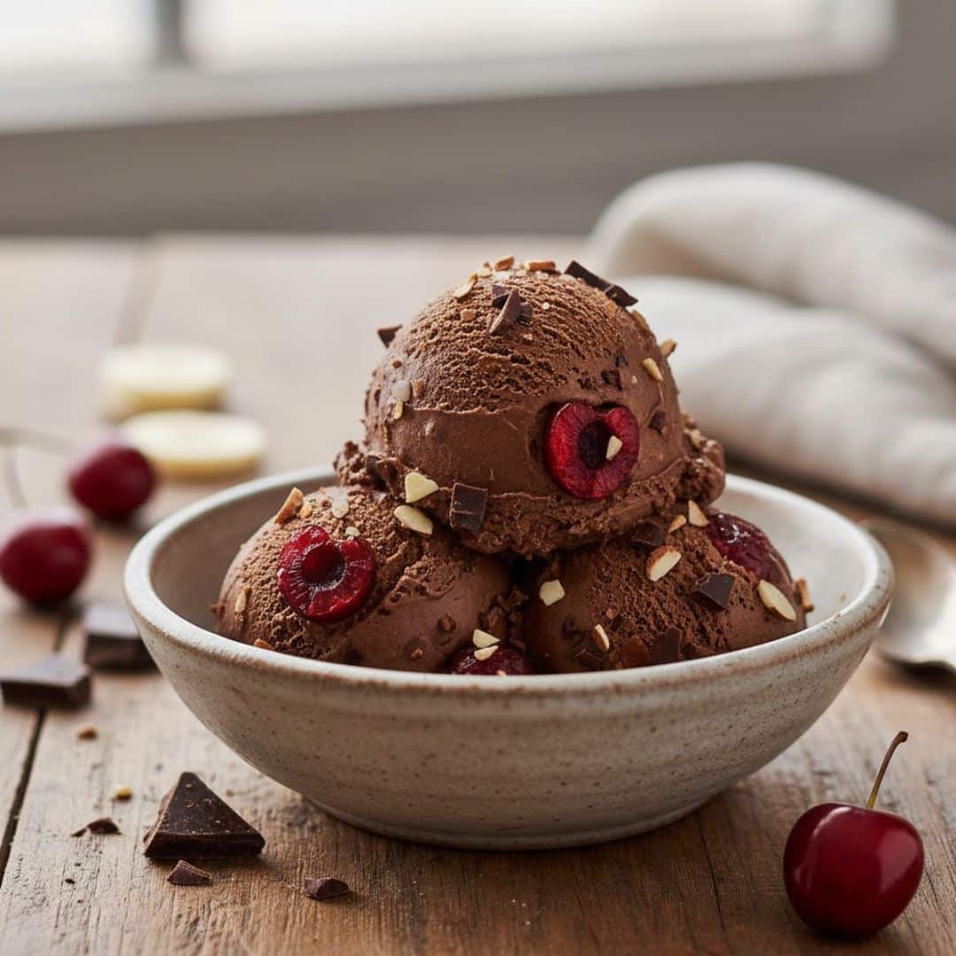 chocolate cherry almond ice cream