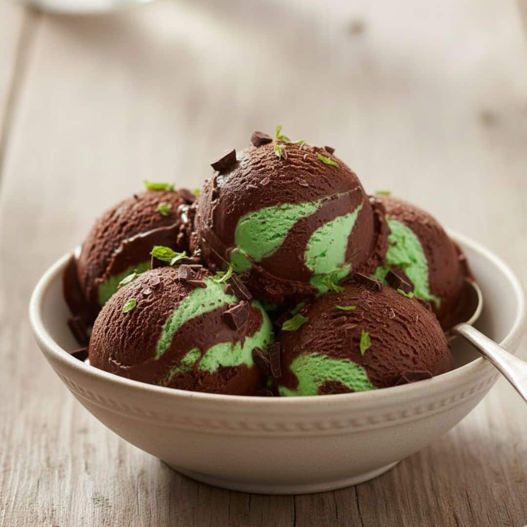 chocolate mint protein ice cream