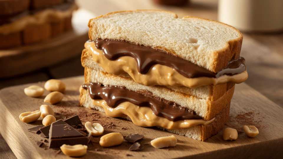 chocolate peanut butter sandwich