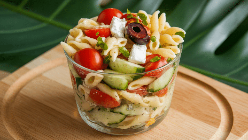 cold pasta salad cup