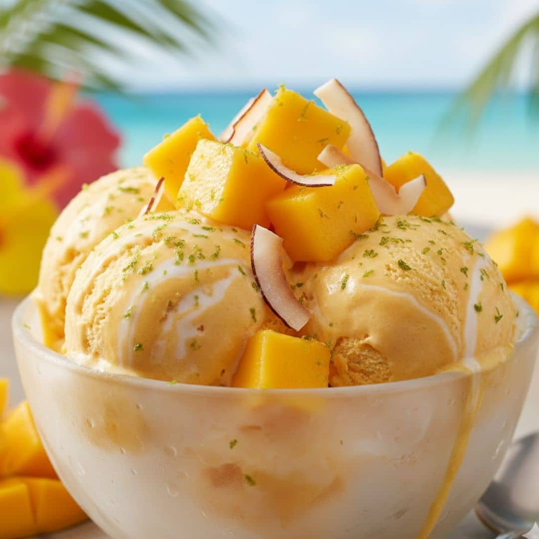 dairy free mango coconut ice cream