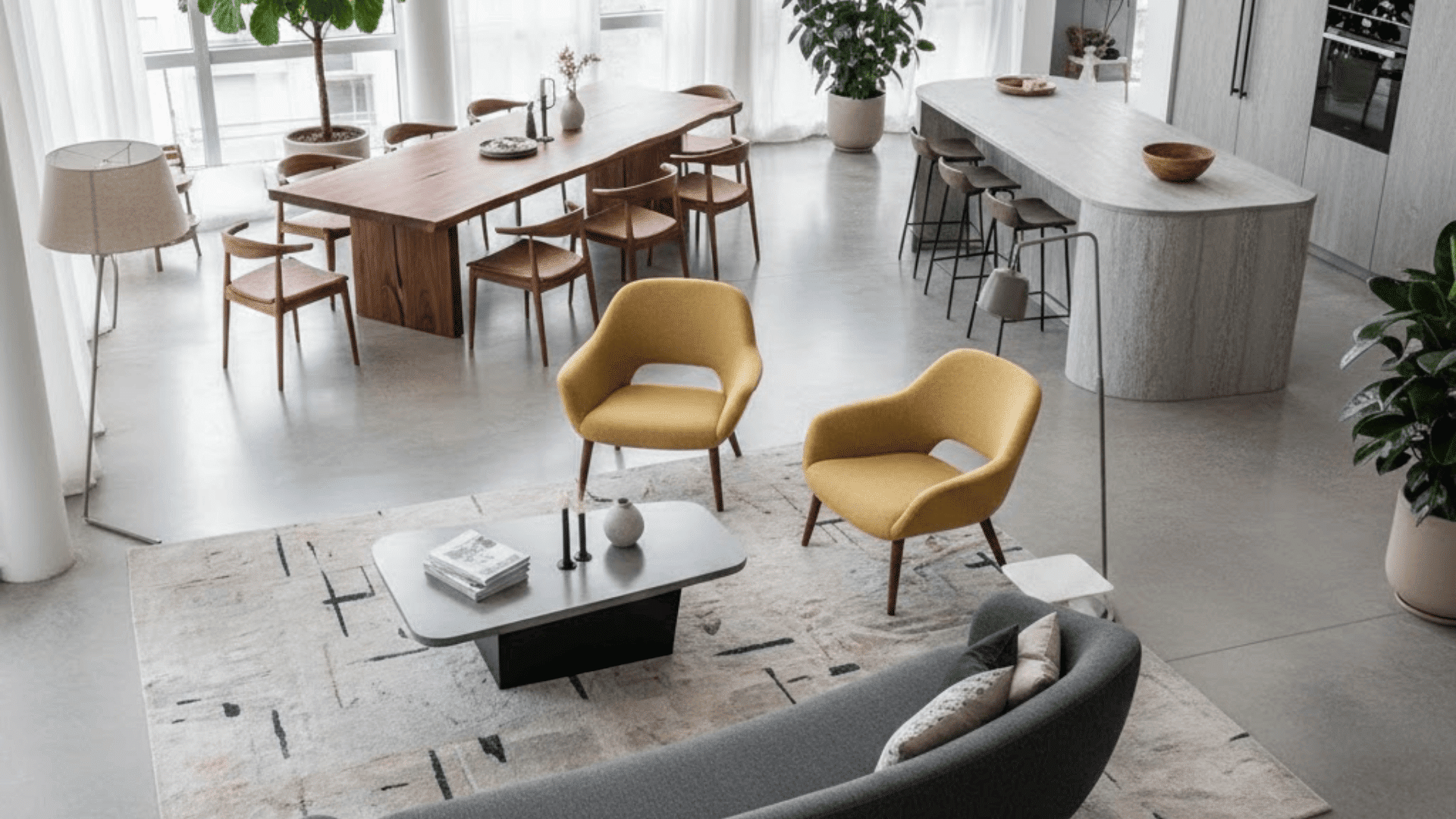 diagonal furniture placement