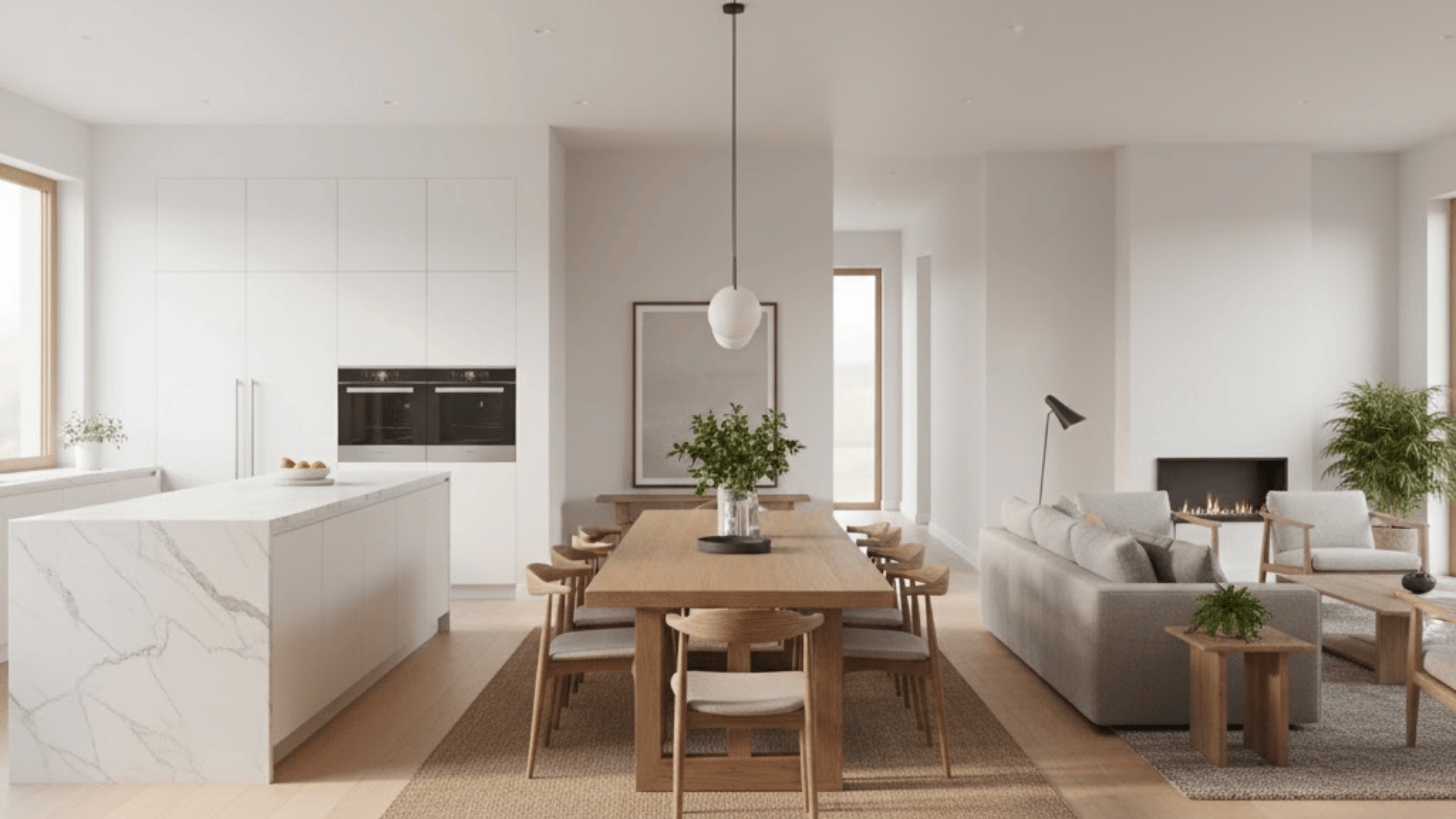 dining area as middle buffer