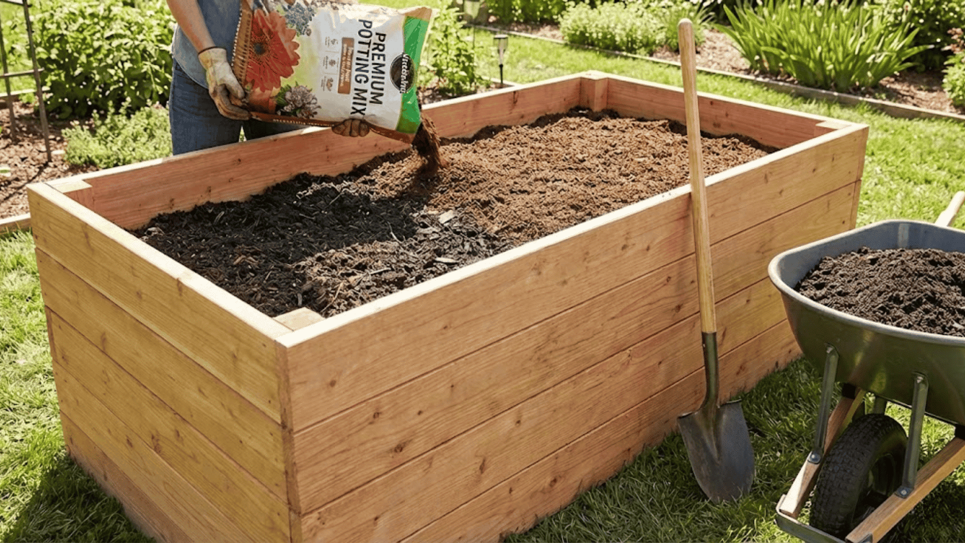 filling deep raised beds